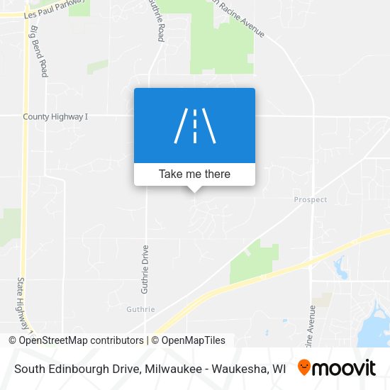 Mapa de South Edinbourgh Drive