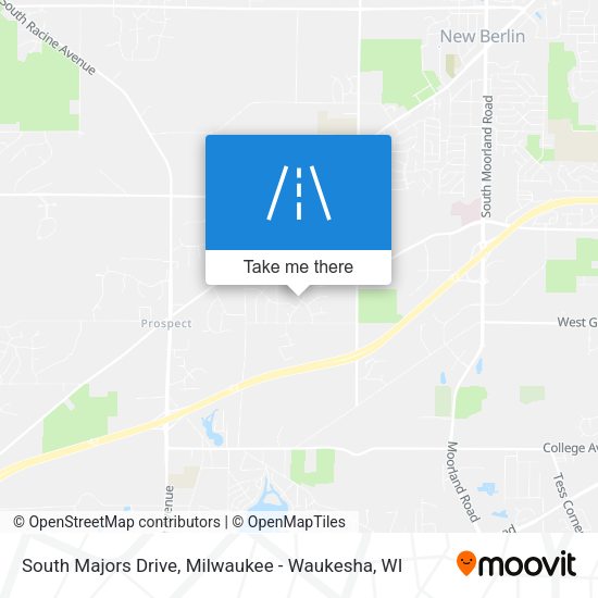 South Majors Drive map