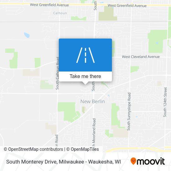South Monterey Drive map