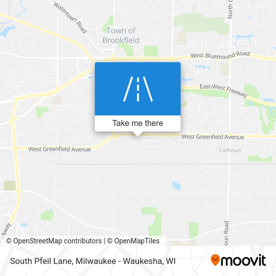 South Pfeil Lane map