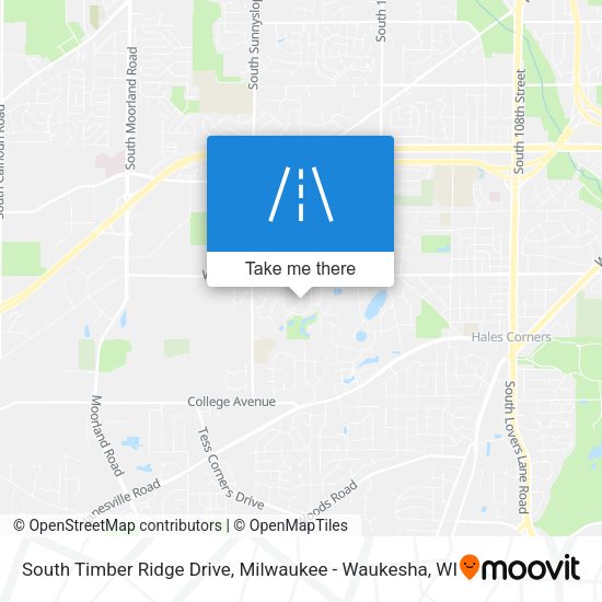South Timber Ridge Drive map