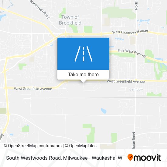 South Westwoods Road map