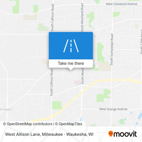 West Allison Lane map