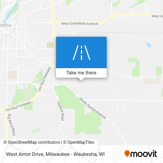 West Amor Drive map