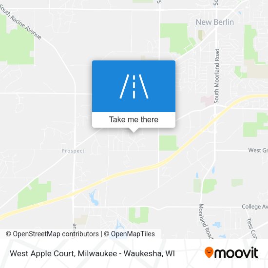 West Apple Court map
