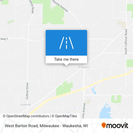West Barton Road map