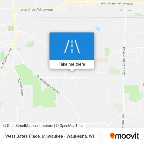 West Bates Place map