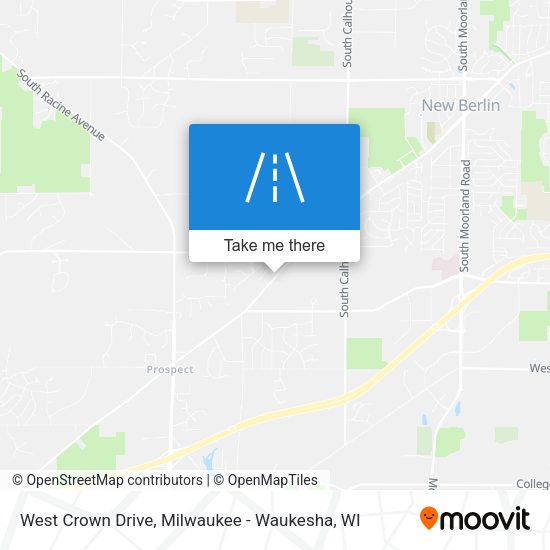 Mapa de West Crown Drive