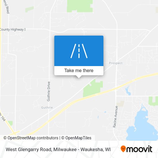 West Glengarry Road map