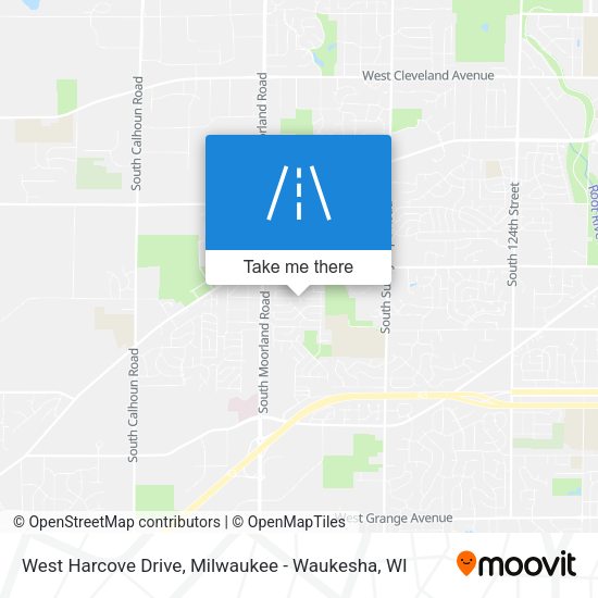 West Harcove Drive map