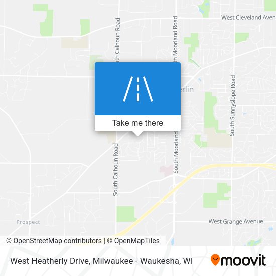 West Heatherly Drive map
