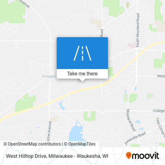 West Hilltop Drive map