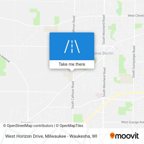 West Horizon Drive map