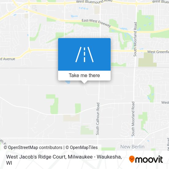 Mapa de West Jacob's Ridge Court