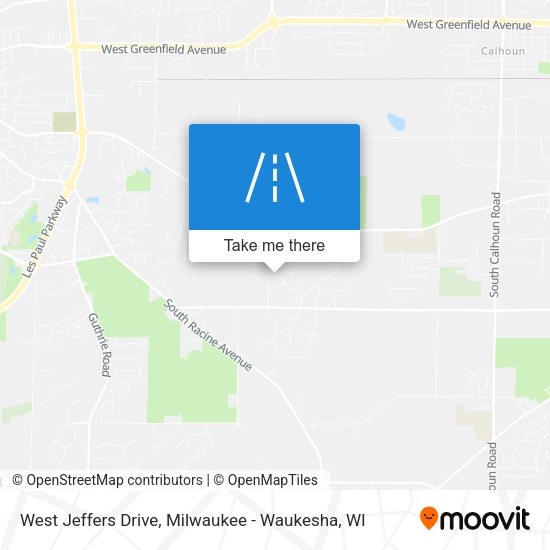 West Jeffers Drive map