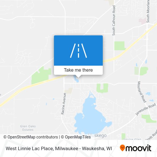 West Linnie Lac Place map