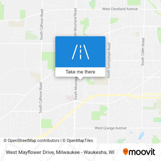 West Mayflower Drive map