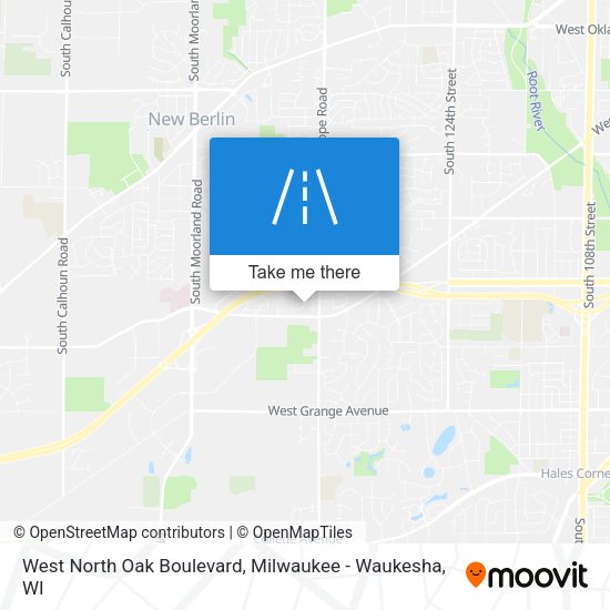 West North Oak Boulevard map
