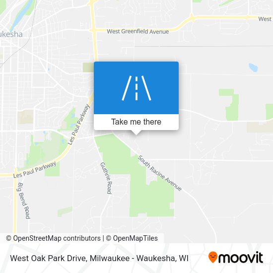 West Oak Park Drive map