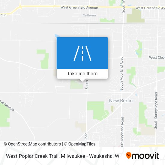 West Poplar Creek Trail map