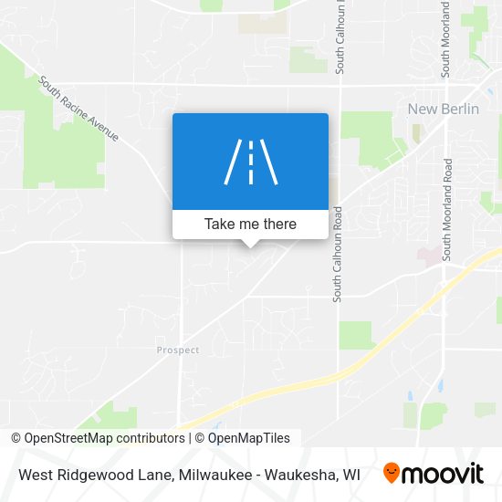 Mapa de West Ridgewood Lane