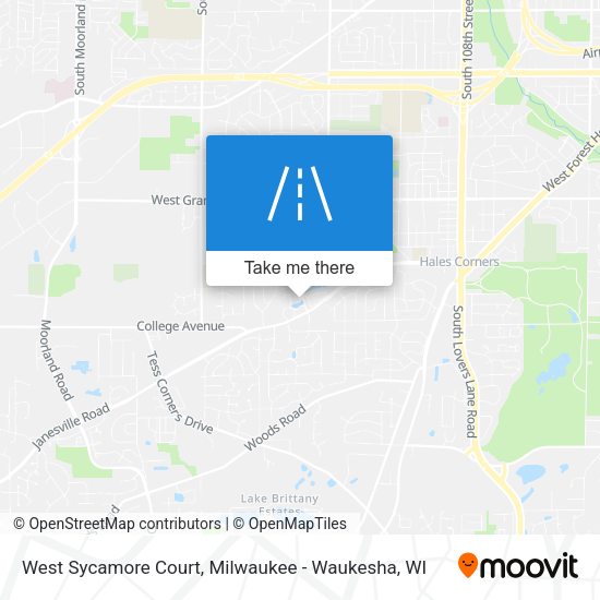 West Sycamore Court map