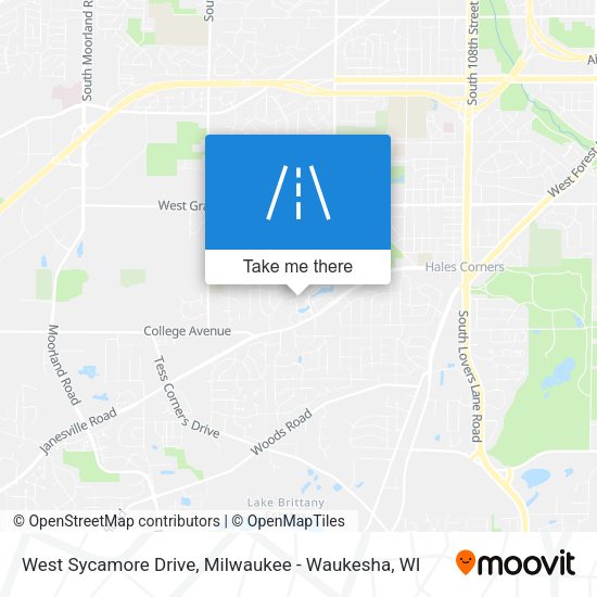Mapa de West Sycamore Drive