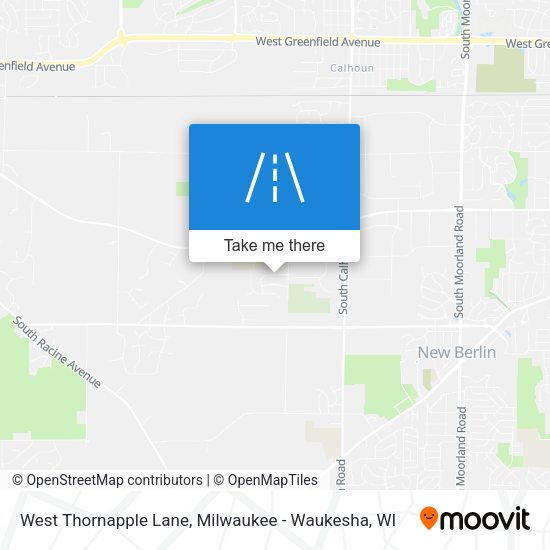 West Thornapple Lane map