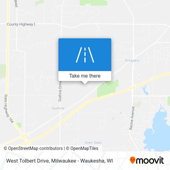 West Tolbert Drive map