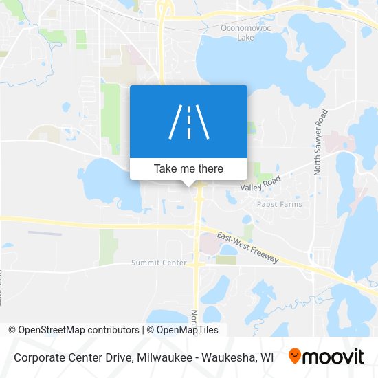 Mapa de Corporate Center Drive