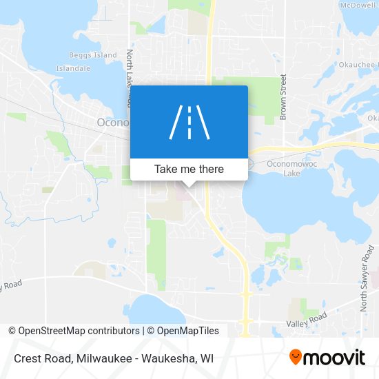 Mapa de Crest Road
