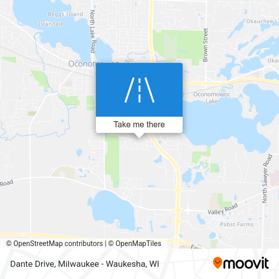 Dante Drive map