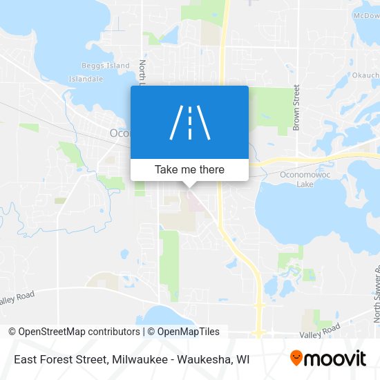 East Forest Street map