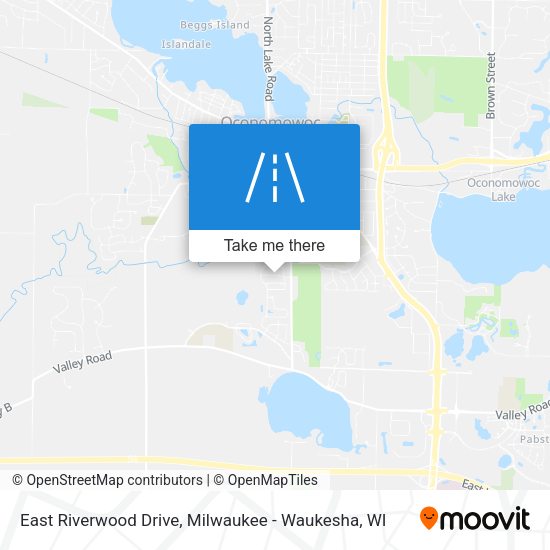 Mapa de East Riverwood Drive