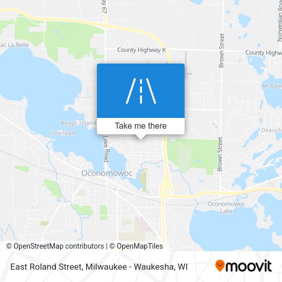 East Roland Street map