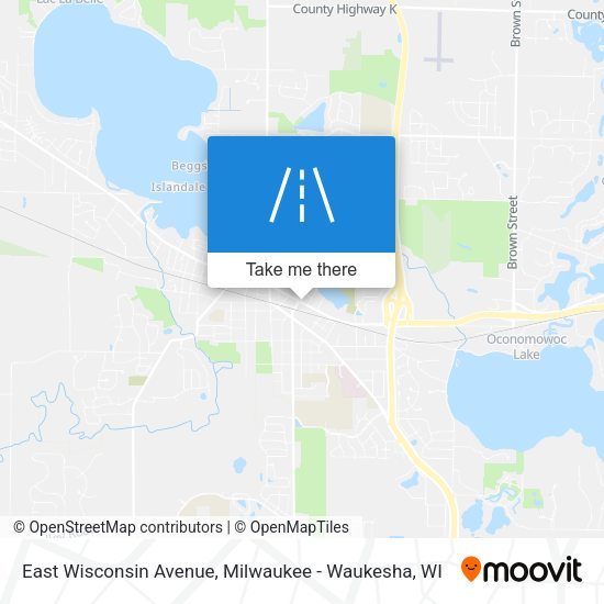 East Wisconsin Avenue map