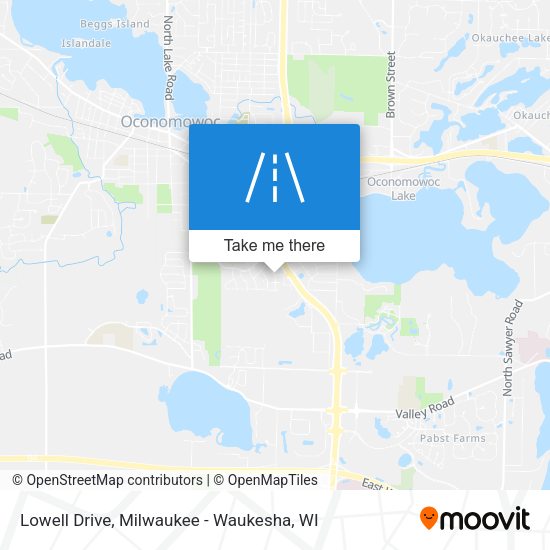 Lowell Drive map