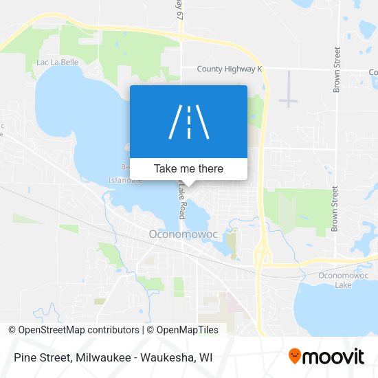 Pine Street map