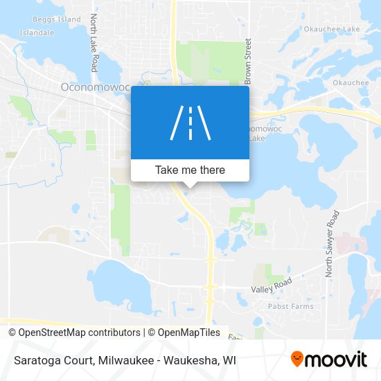 Mapa de Saratoga Court
