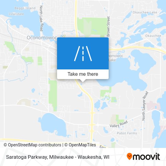 Mapa de Saratoga Parkway