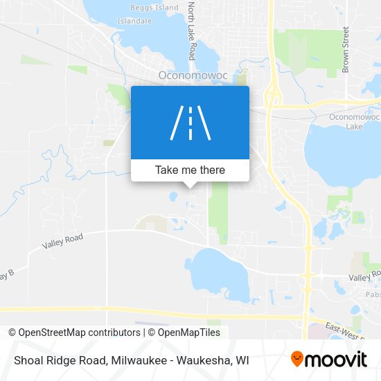 Shoal Ridge Road map
