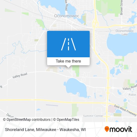 Mapa de Shoreland Lane