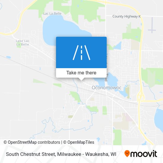 South Chestnut Street map