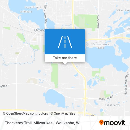 Thackeray Trail map