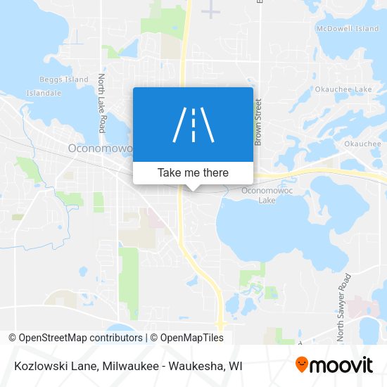 Kozlowski Lane map