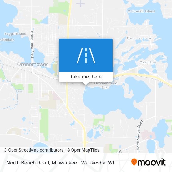 North Beach Road map