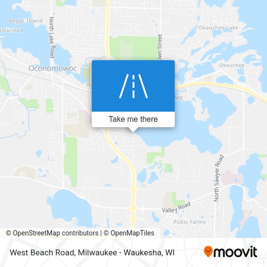 West Beach Road map