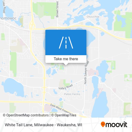 White Tail Lane map
