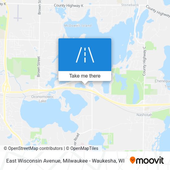 East Wisconsin Avenue map