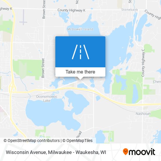 Mapa de Wisconsin Avenue